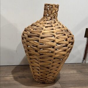 Natural Woven Vase - Rustic Home Accent